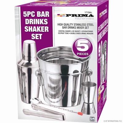 Prima Kitchenware 5-Piece Stainless Steel Bar Set