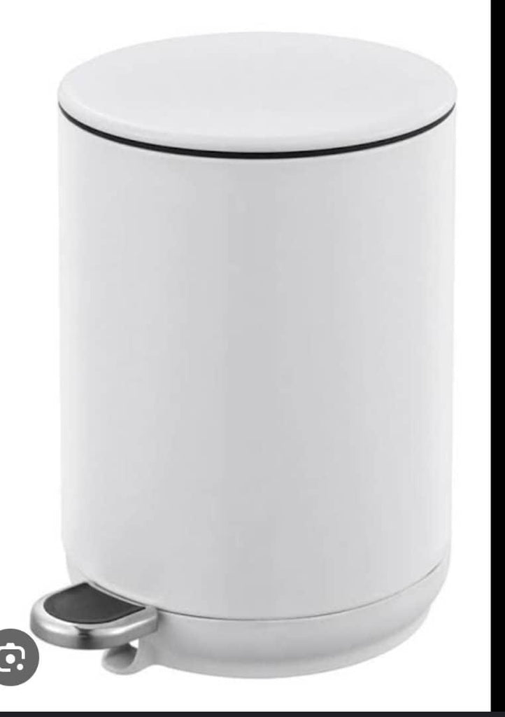 White Canyon 5L Soft Close Pedal Bin – Compact & Stylish Waste Solution
