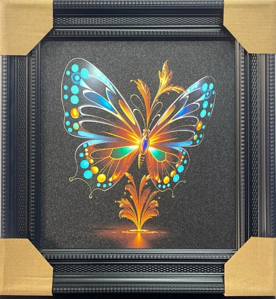 Luxury Modern Butterfly Wall Art – 35.5 x 35.5 cm