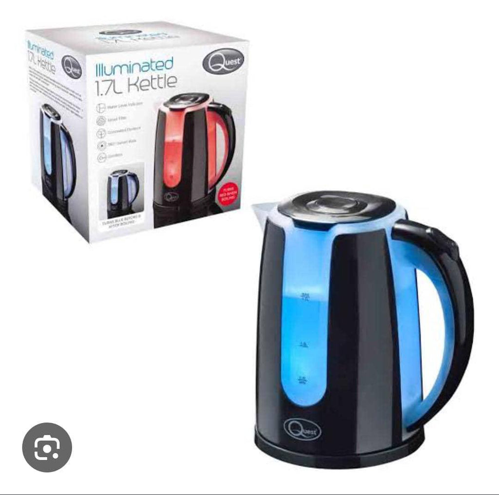 Quest Illuminated Electric Kettle – 1.7L, 2200W