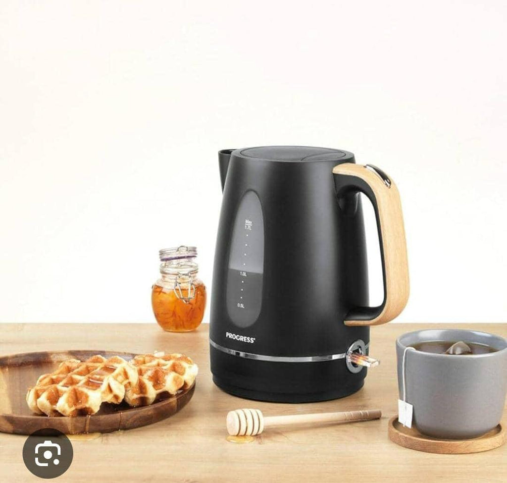 Progress Scandi Jug Kettle – 1.5L with Wooden Effect Handle