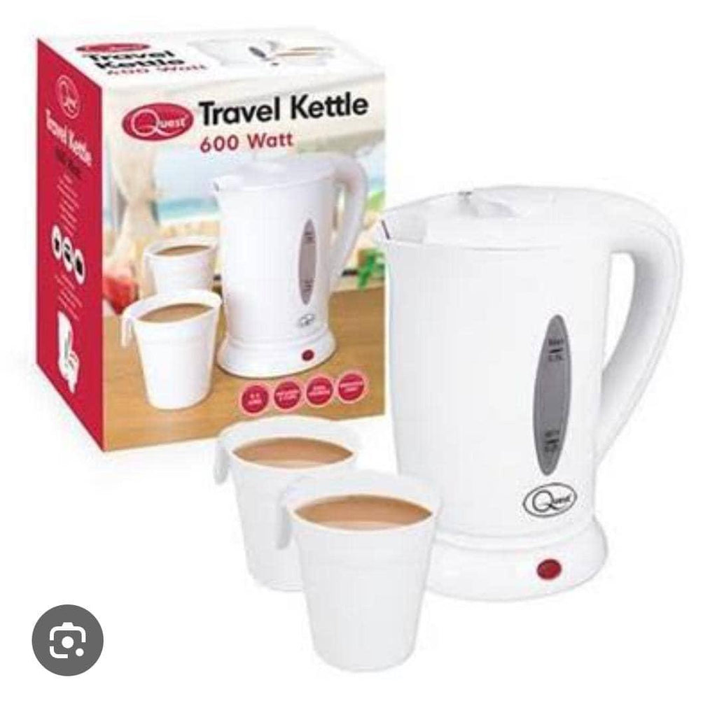Quest Travel Kettle 600W – 0.5L with 2 Cups
