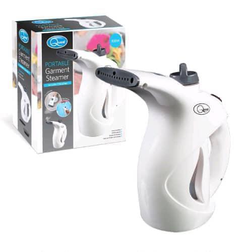 QUEST Portable Garment Steamer – 800W with 2 Brush Attachments