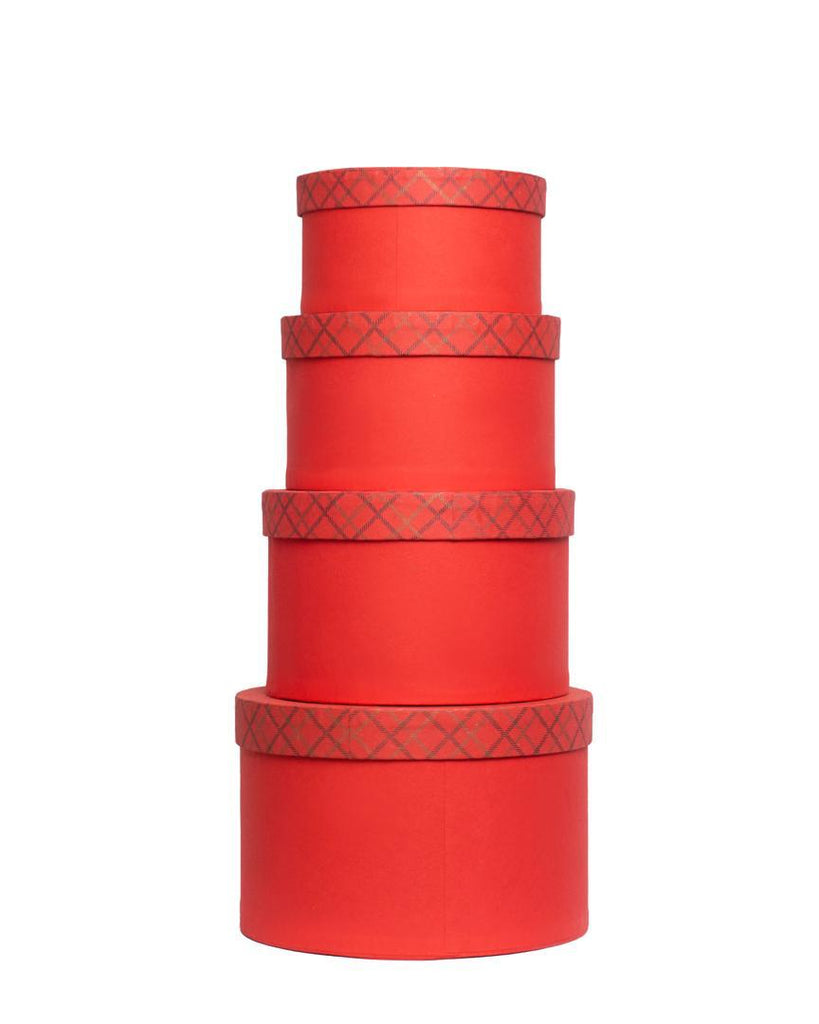 Red & Gold Luxury Gift Box Set – 4 Sizes