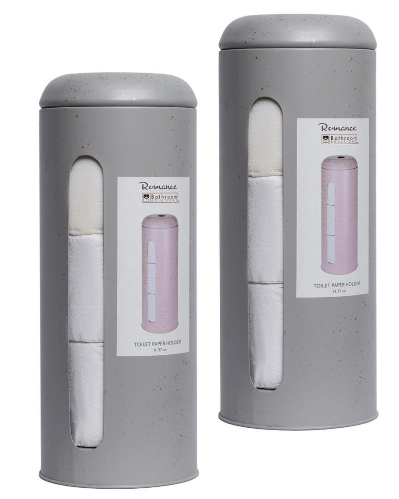 Romance Grey & Gold Toilet Paper Holder