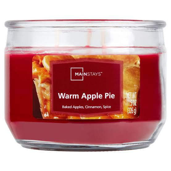 Mainstays Warm Apple Pie Scented Candle – 11.5 oz