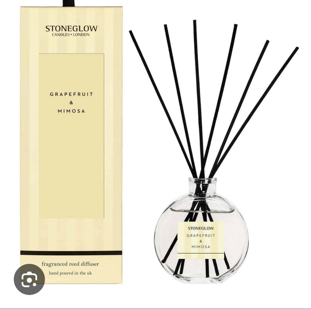 STONE GLOW Grapefruit & Mimosa Hand-Poured Reed Diffuser (460ml)