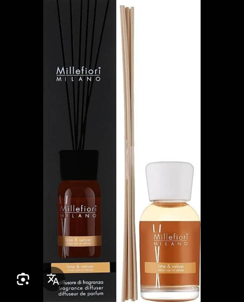 Millefiori Milano Lime & Vetiver Reed Diffuser (500ml)