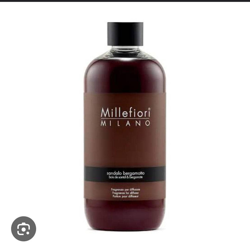 Millefiori Natural Sandalo Bergamotto Reed Diffuser Refill