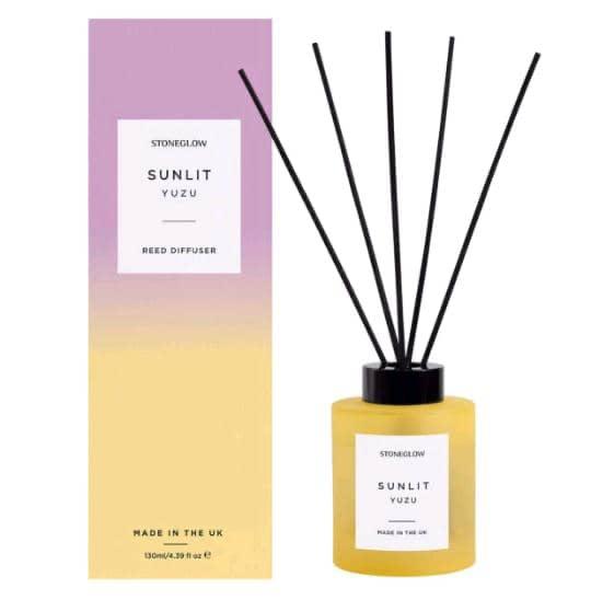 STONE GLOW Sunlit Yuzu Hand-Poured Reed Diffuser (130ml)