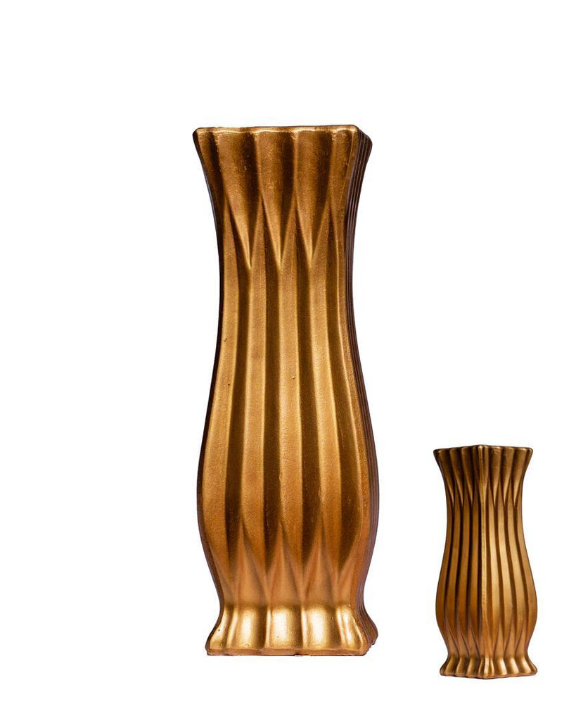 Brown Ceramic Decorative Vase – 31.5cm