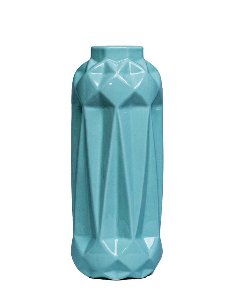 Turquoise Blue Vase – 36cm