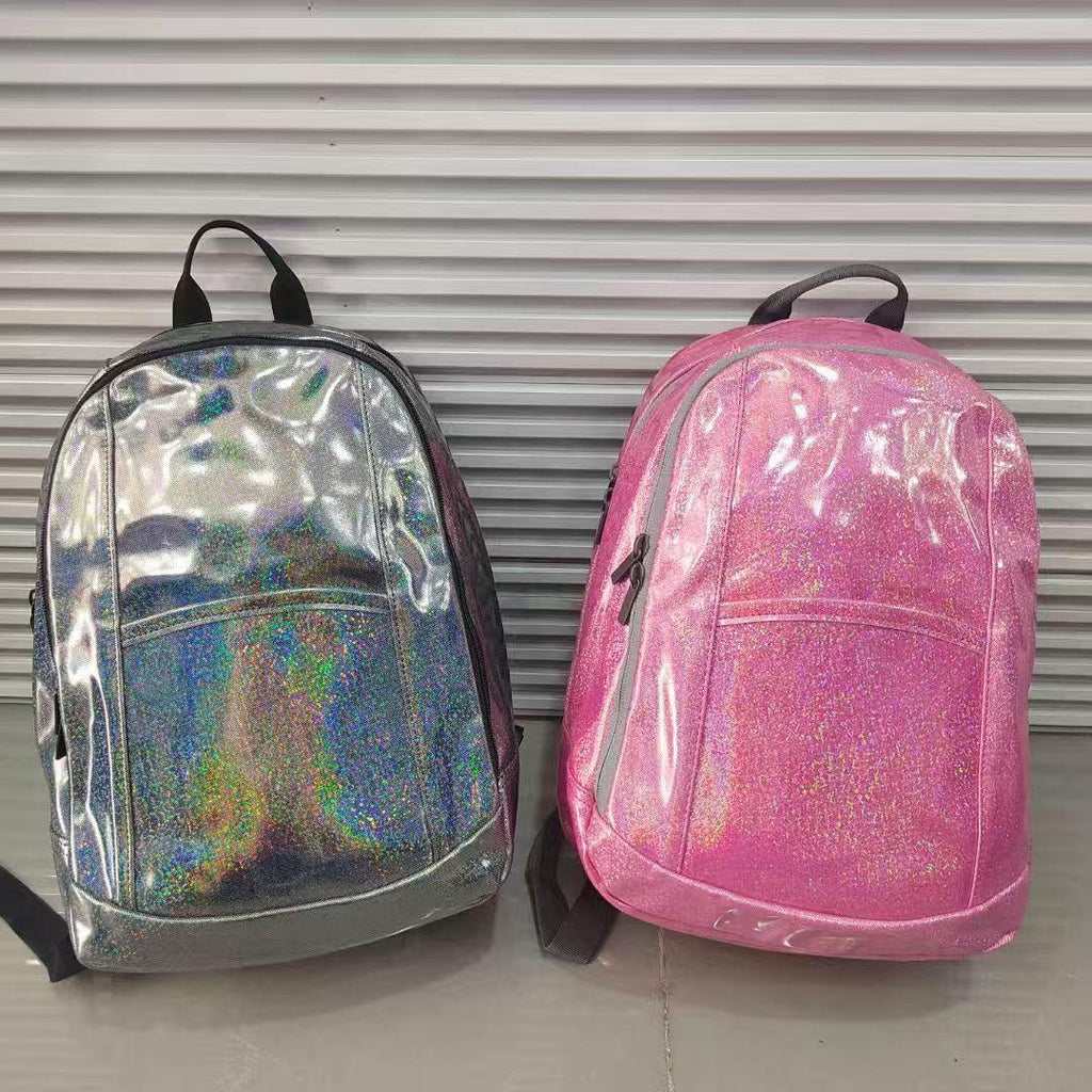 Silver & Black Glitter Backpack / Silver & Pink Glitter Backpack