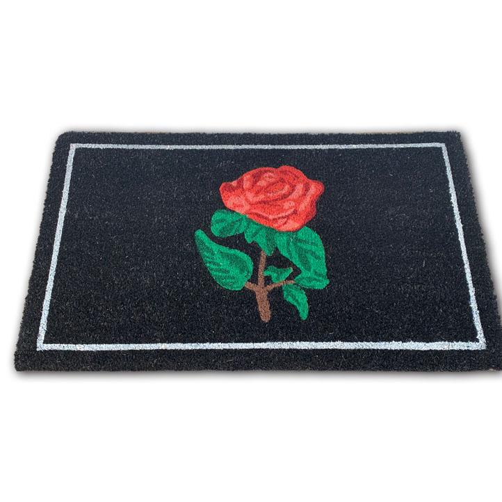 Red Rose Door Mat – 45 x 75cm (Approx.)