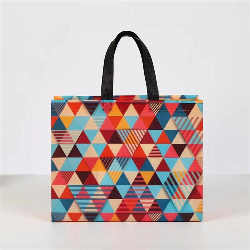 Colored Triangle Carrier Bag – Pack of 10