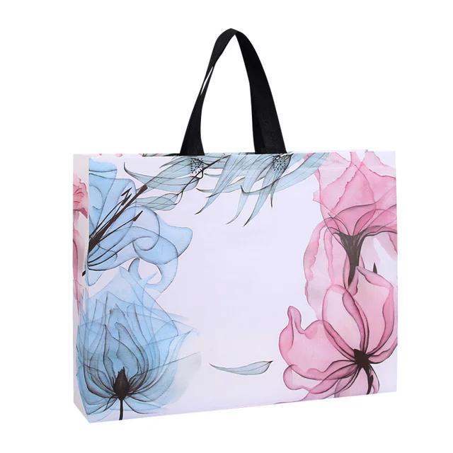 Flower Print Carrier Bag – Pack of 10