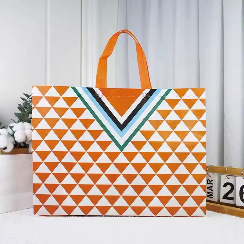 Orange Triangle Carrier Bag – Pack of 10