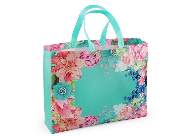 Floral Pattern Carrier Bag – Pack of 10
