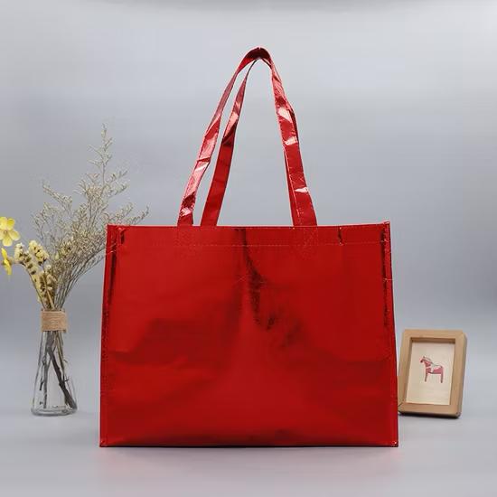 Metallic Red Carrier Bag – Pack of 10