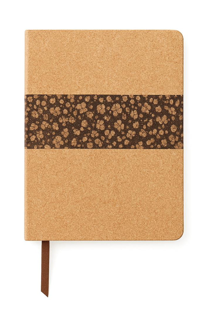 Cork and Coffee Ground Notebook