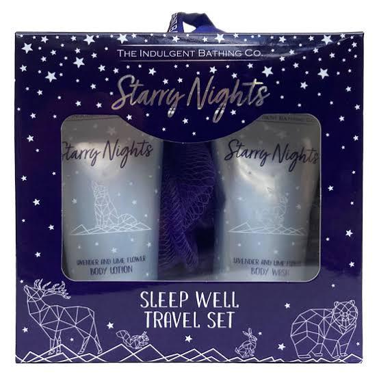 Starry Nights Sleep Well Travel Set (Lavender & Lime Flower)