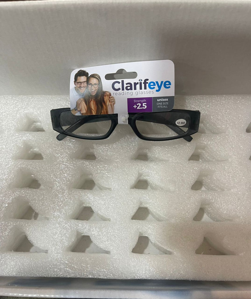 Clarifeye Reading Glasses (+2.50D) – Unisex, One Size Fits All