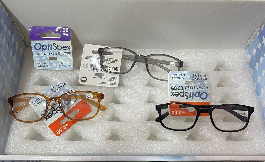 OptiSpex Essentials Reading Glasses (+2.50) – Unisex