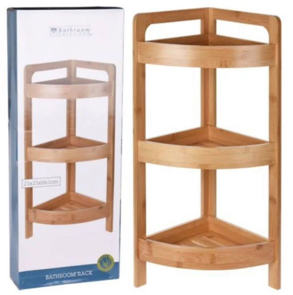 Bathroom Solutions Bamboo Bathroom Rack – 3 Shelves
