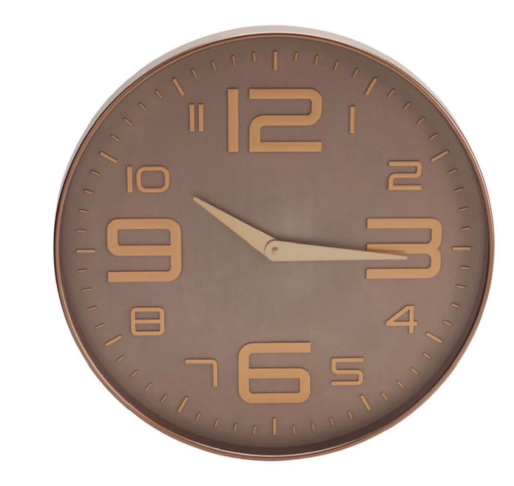 Chrome Plated Plastic Polypropylene Wall Clock – 32cm