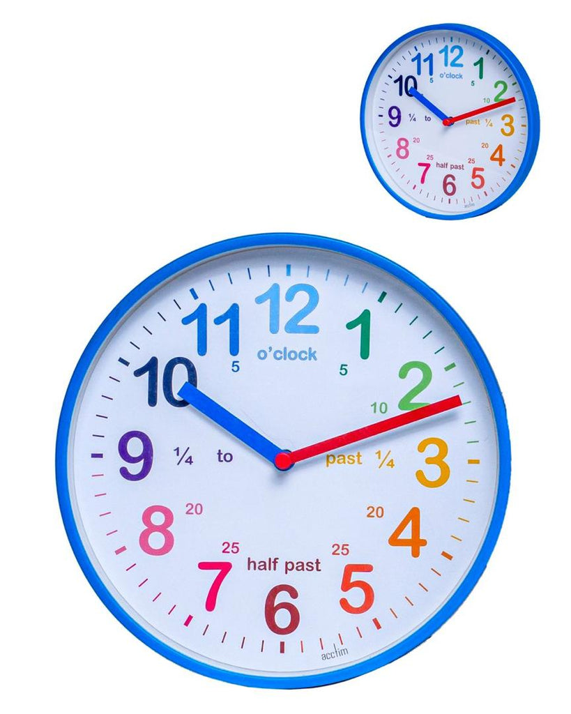 Modern Colorful Battery Operated Wall Clock
