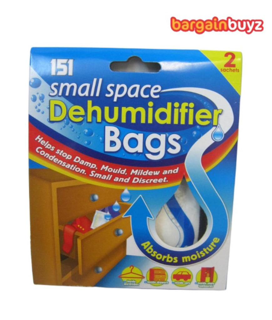 Dehumidifier Bags for Small Spaces (2-Pack Sachets)
