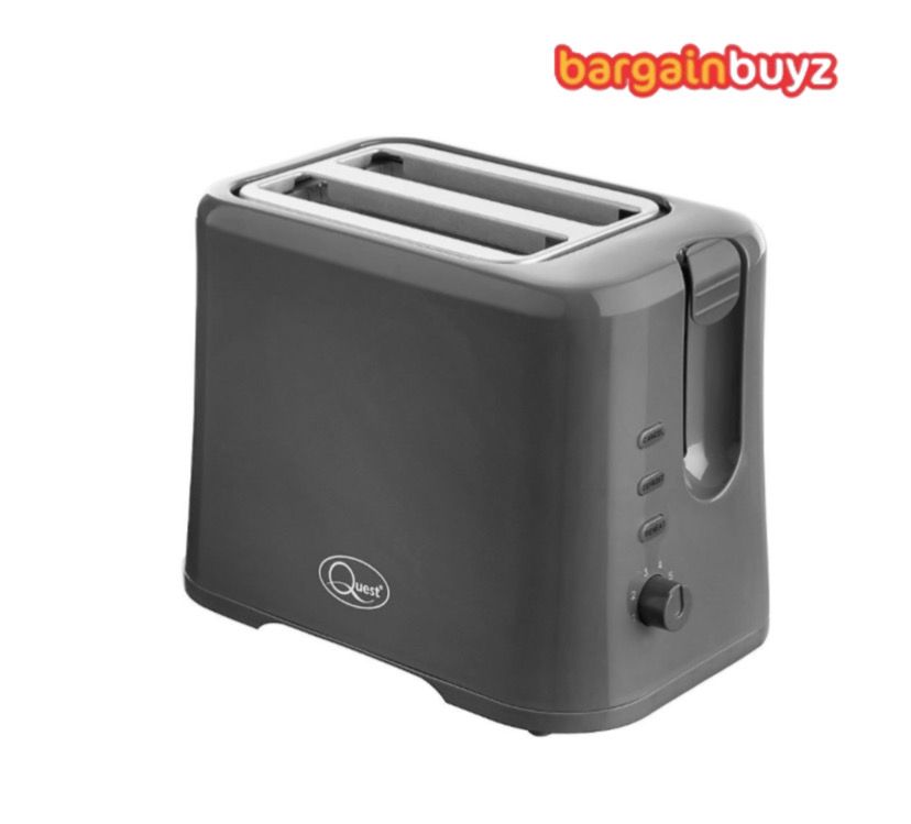 Quest 2-Slice Toaster – Variable Browning & Slide-Out Crumb Tray