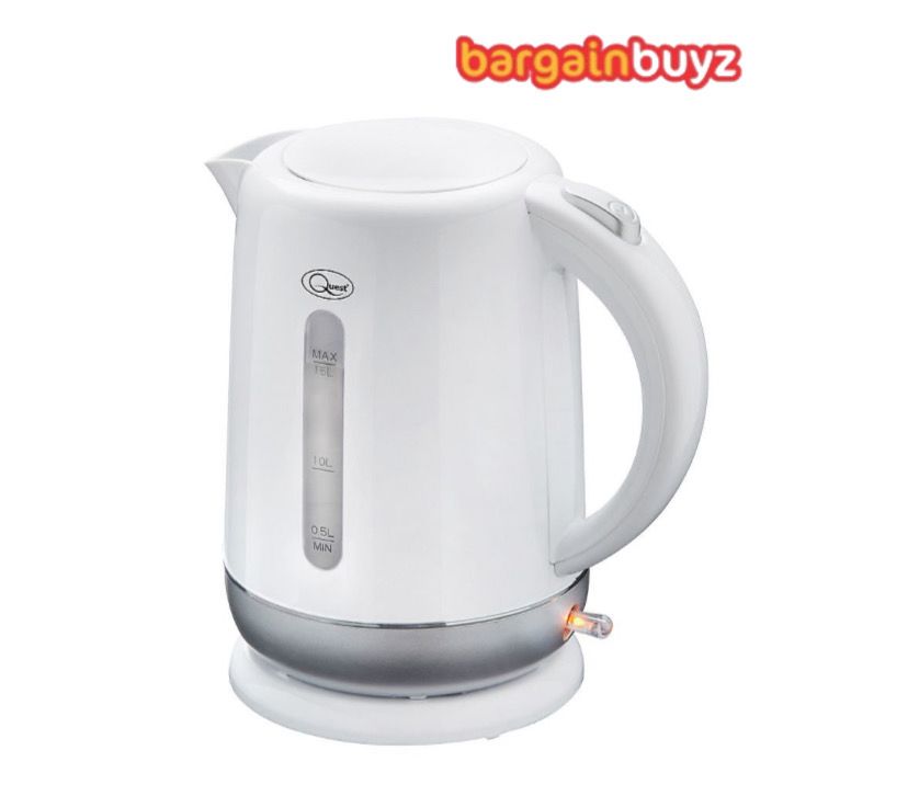 Quest Fast Boil Kettle – 1.5L with Spout Filter & Water Level Indicator