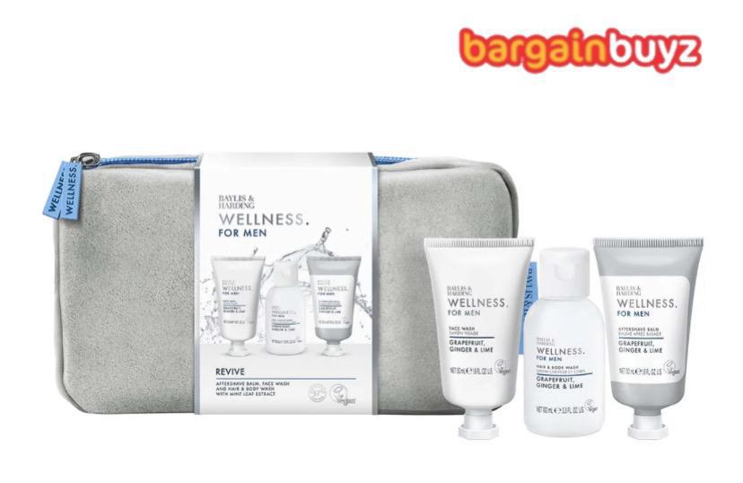 Baylis & Harding Men’s Revived & Ready Wash Bag Set