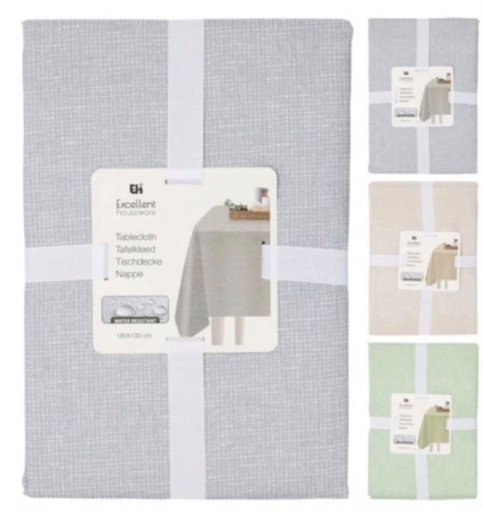 Excellent Houseware Table Cloth – Linen Look, 180 × 130 cm
