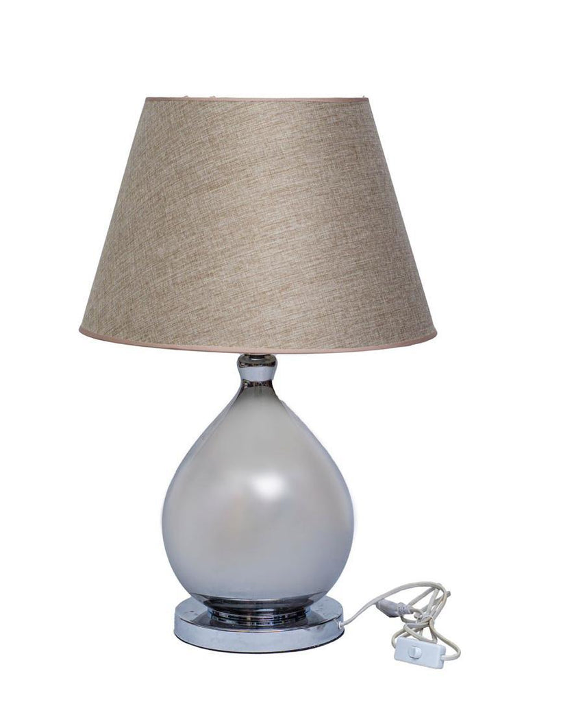 Table Lamp with Beige Linen Shade