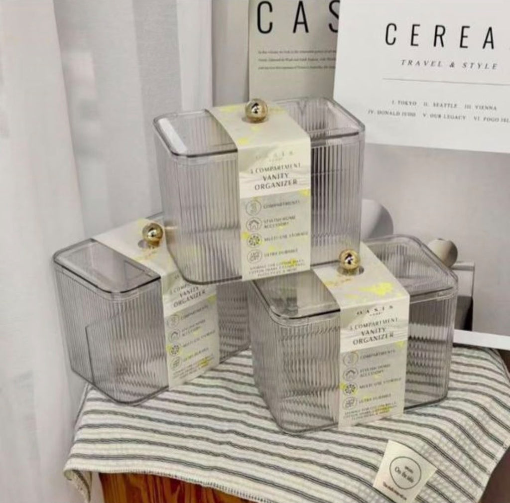 Oasis 3-Compartment Vanity Organizer