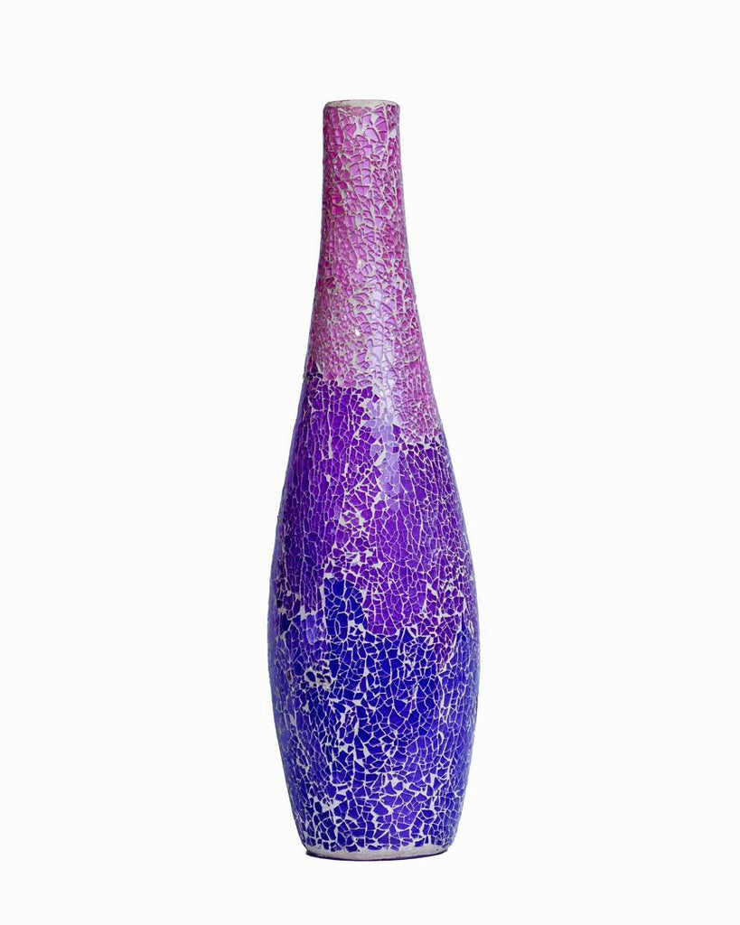 Purple Glass Decorative Vase – 60cm