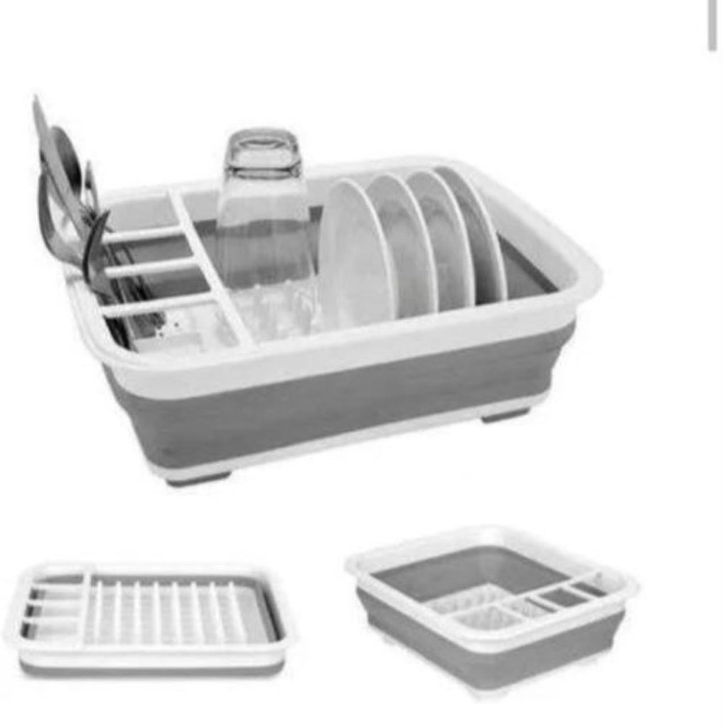 Redcliffs Foldable Dish Drainer – Grey & Mint Green / White & Grey