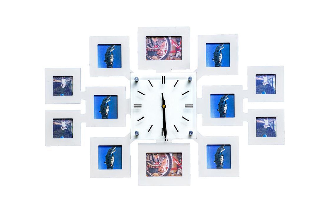 Square Wooden Wall Clock