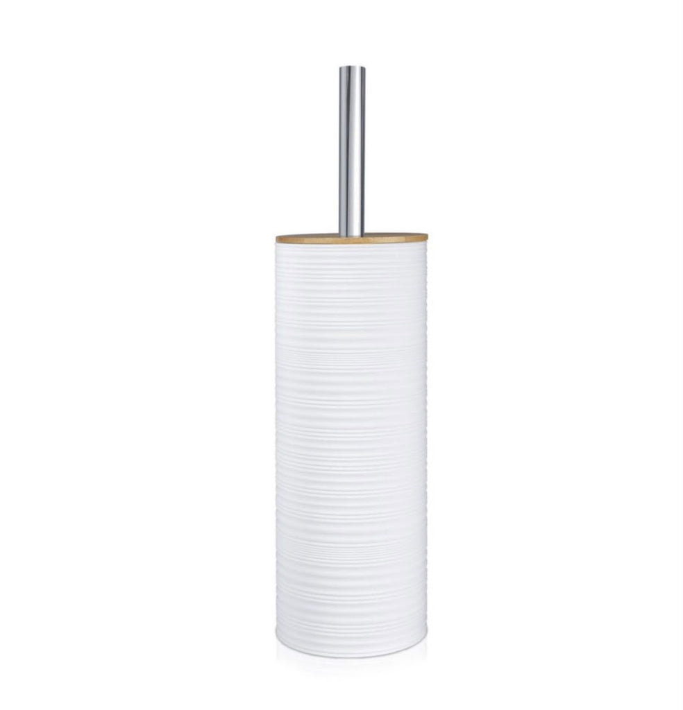 Stainless Steel Handle Bamboo Toilet Brush