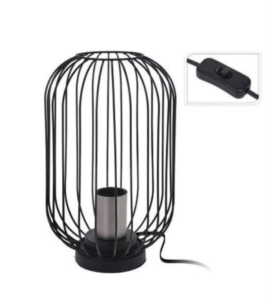 Table Lamp Shade – Metal Wire with Silver Fitting