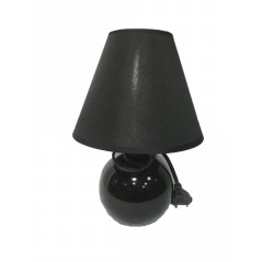 Black Glass Ball Table Lamp...