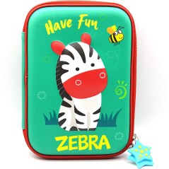 Zebra Embossed Pencil Case
